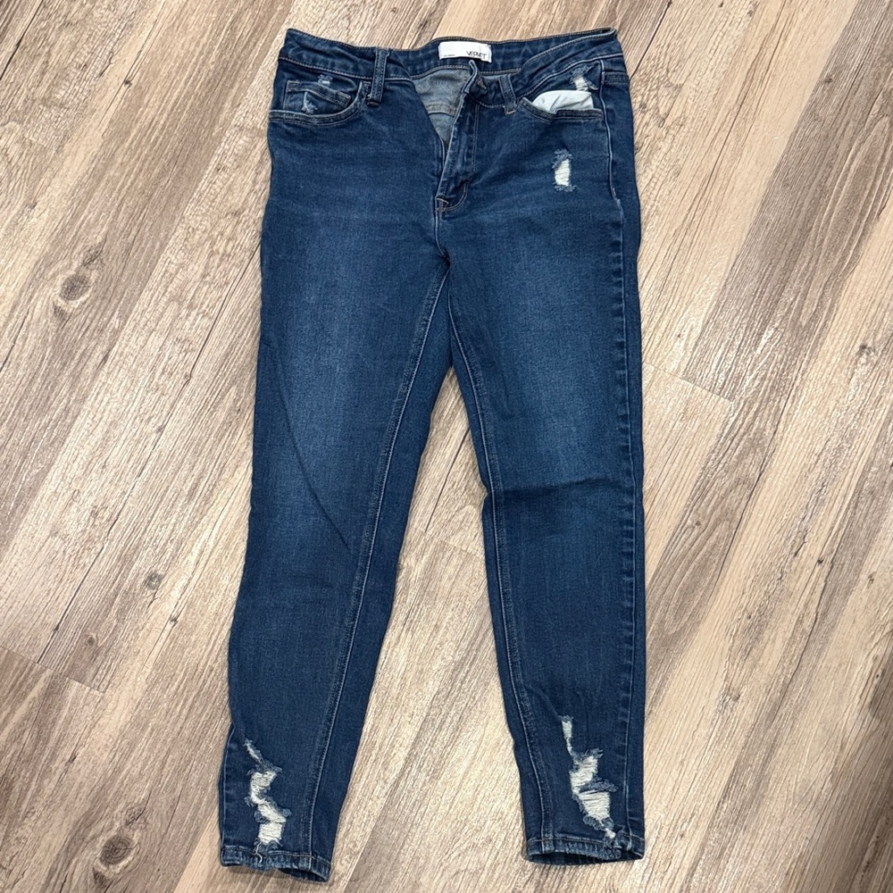 Dark Blue Skinny Jeans for Women